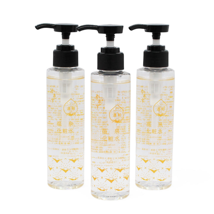 [定期購入 初回30%オフ] かもす 温泉化粧水 150mL 3本セット｜嬉野温泉水配合の化粧水｜温泉水・酒粕エキス配合