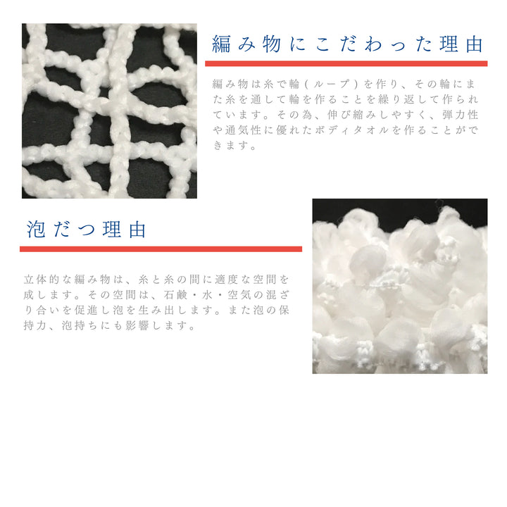 数量限定】皆様石鹸ボディタオル -石鹸の泡を楽しめるボディタオル- 1