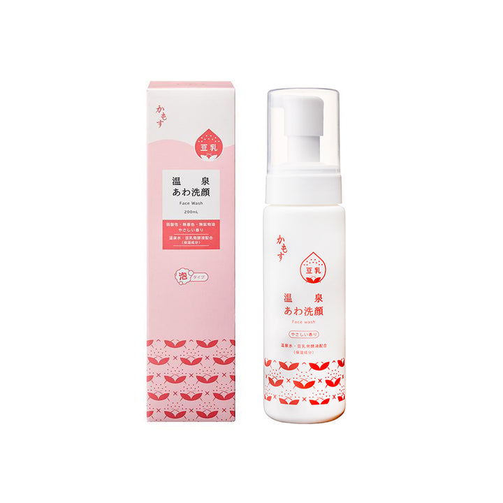 かもす 温泉あわ洗顔　200mL｜泡洗顔フォーム｜温泉水・豆乳発酵液配合